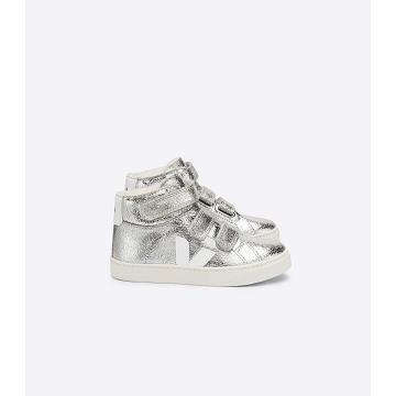 Kids' Veja ESPLAR MID FURED SUEDE High Tops Silver | ZA 700GSO